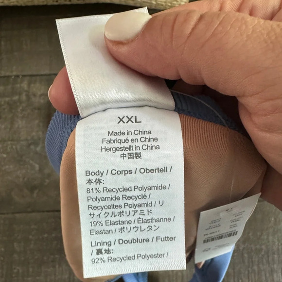 J.CREW NWT Ribbed-trim hipster full-coverage bikini bottom Cornflower Blue XXL - Picture 5 of 5